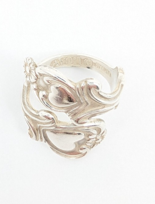 Sterling Silver 925 4 Ring Heart Flower Wrap 12677 - Image 8