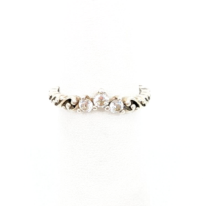 Sterling Silver 925 6 Ring Pan Regal Swirl Tiara Band R644- OAK128