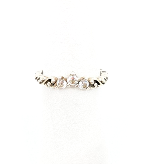 Sterling Silver 925 6 Ring Pan Regal Swirl Tiara Band R644- OAK128