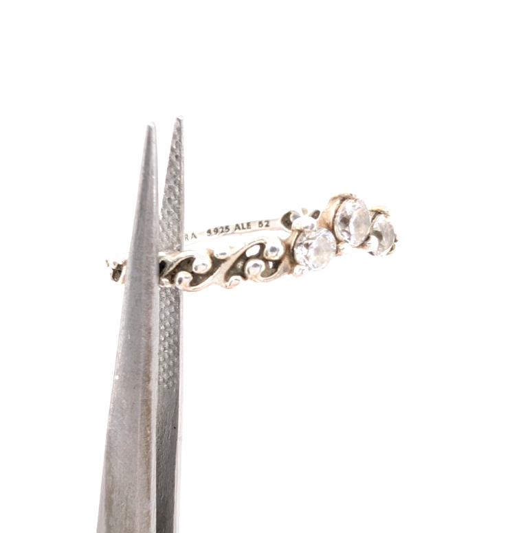 Sterling Silver 925 6 Ring Pan Regal Swirl Tiara Band R644- OAK128 - Image 2