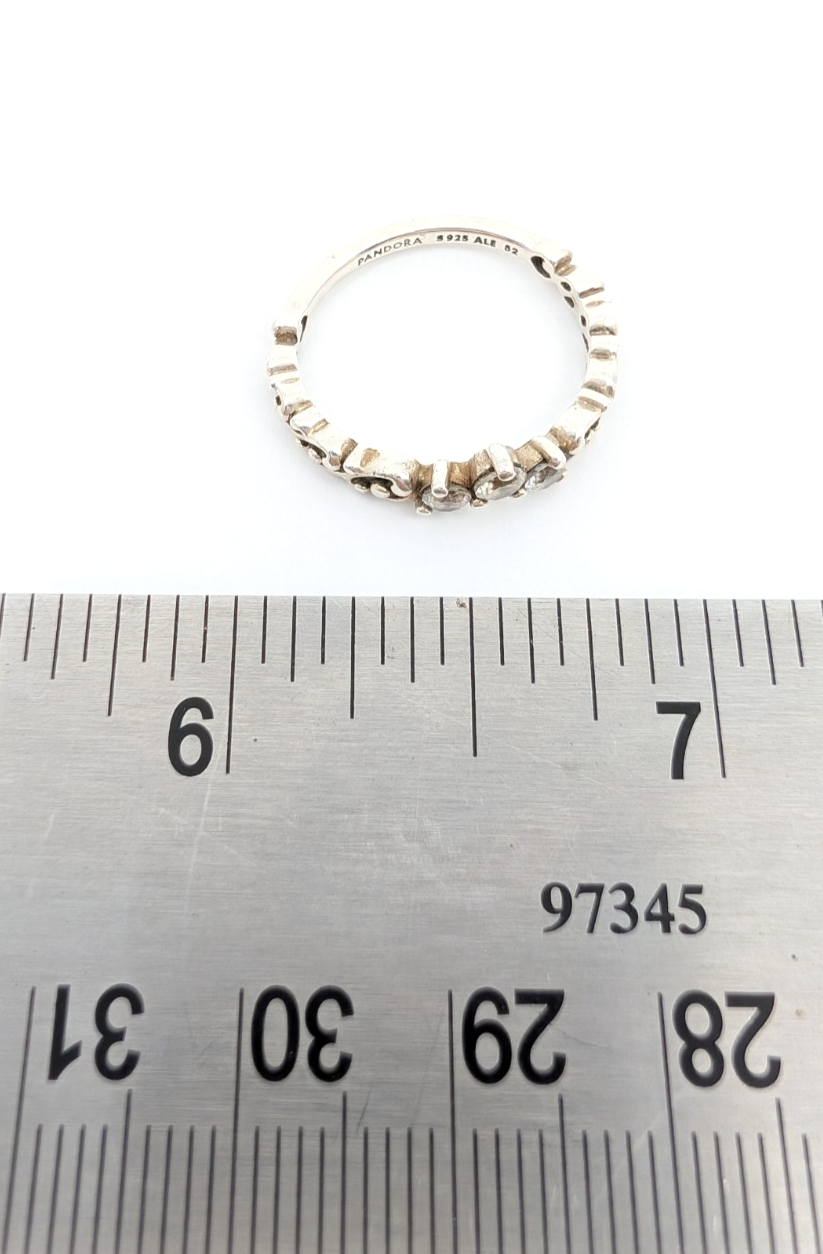 Sterling Silver 925 6 Ring Pan Regal Swirl Tiara Band R644- OAK128 - Image 6