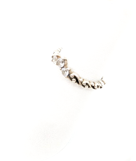Sterling Silver 925 6 Ring Pan Regal Swirl Tiara Band R644- OAK128 - Image 14