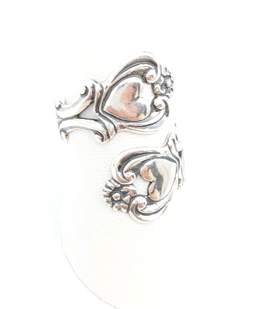 Sterling Silver 925 9 Ring Heart/ Flower Wrap 12678 - Image 16