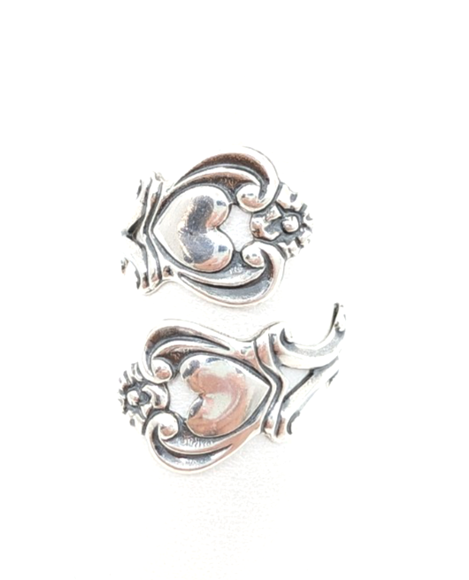 Sterling Silver 925 9 Ring Heart/ Flower Wrap 12678 - Image 17