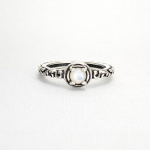 Carolyn Pollack Sterling Silver 925 Moonstone Stack Gemstone Ring O1359