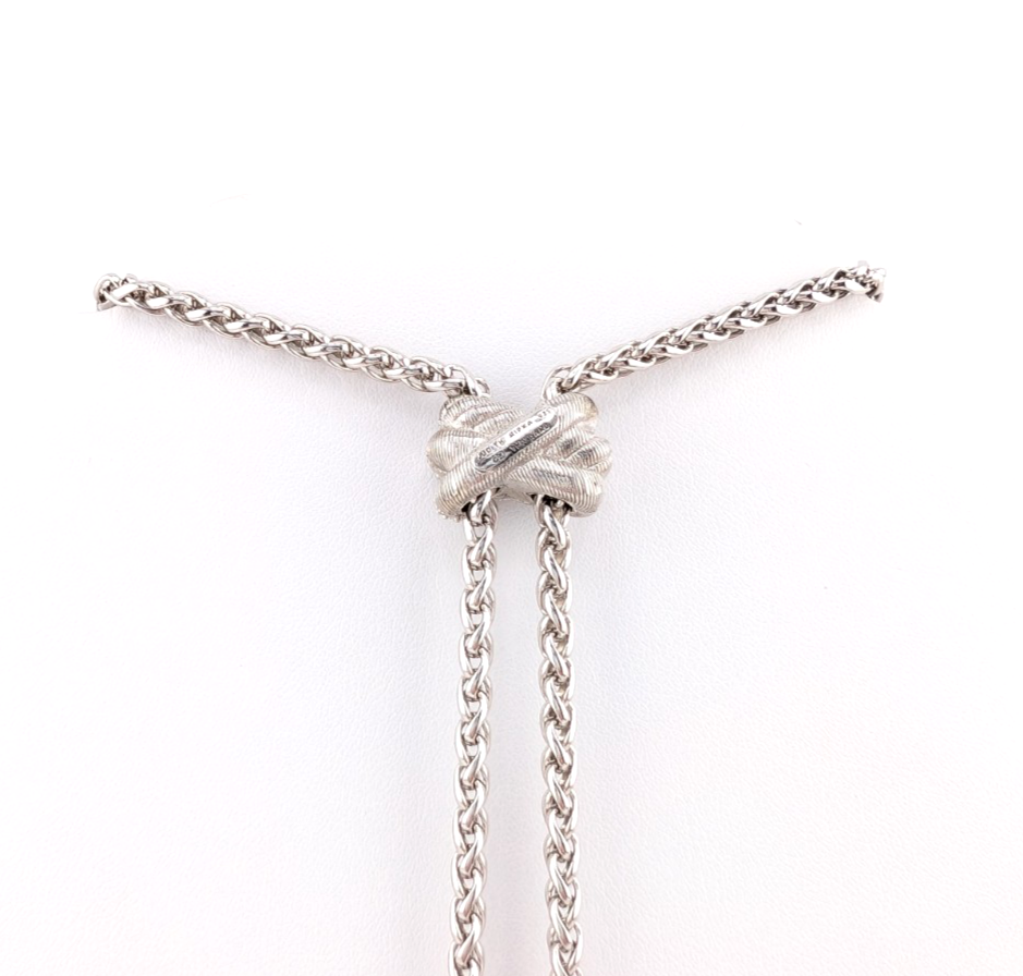 Judith Ripka Sterling Silver 925 Blister Pearl Diamonique Adjust Necklace Oak791 - Image 3