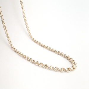 USA Sterling Silver 999 Rolo 20" Necklace O870