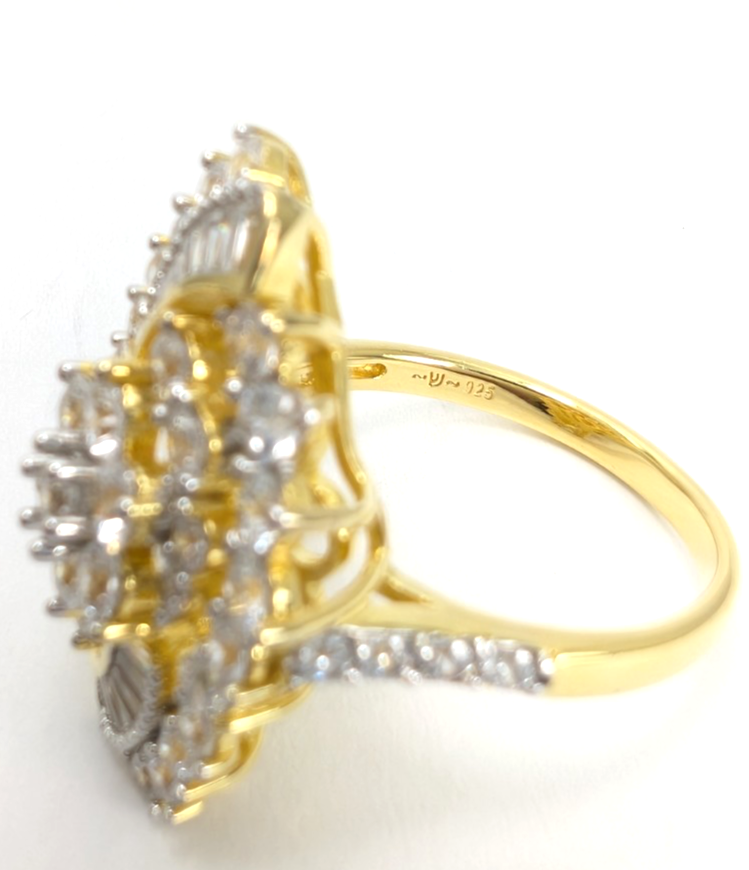 Sterling Silver 925 9 Ring cluster R919- WMF1045 - Image 6