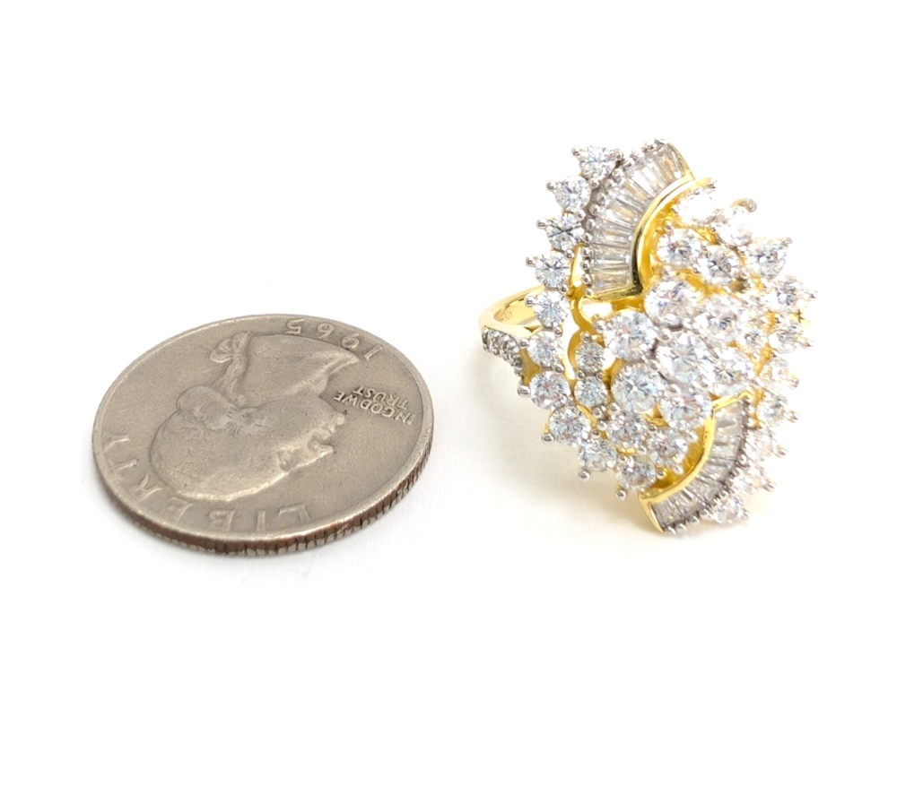 Sterling Silver 925 9 Ring cluster R919- WMF1045 - Image 10