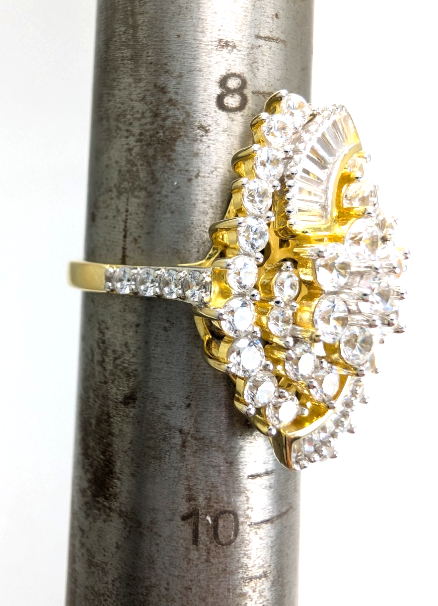 Sterling Silver 925 9 Ring cluster R919- WMF1045 - Image 14