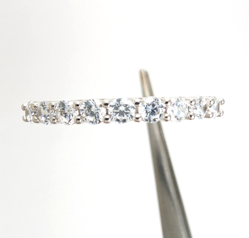 Sterling Silver 925 11.75 Ring Anniversary R808- FOX1736 - Image 5