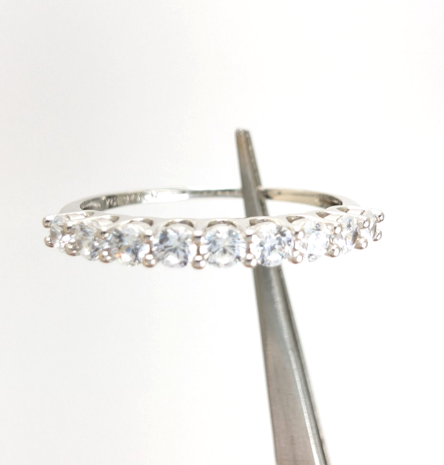 Sterling Silver 925 11.75 Ring Anniversary R808- FOX1736 - Image 6