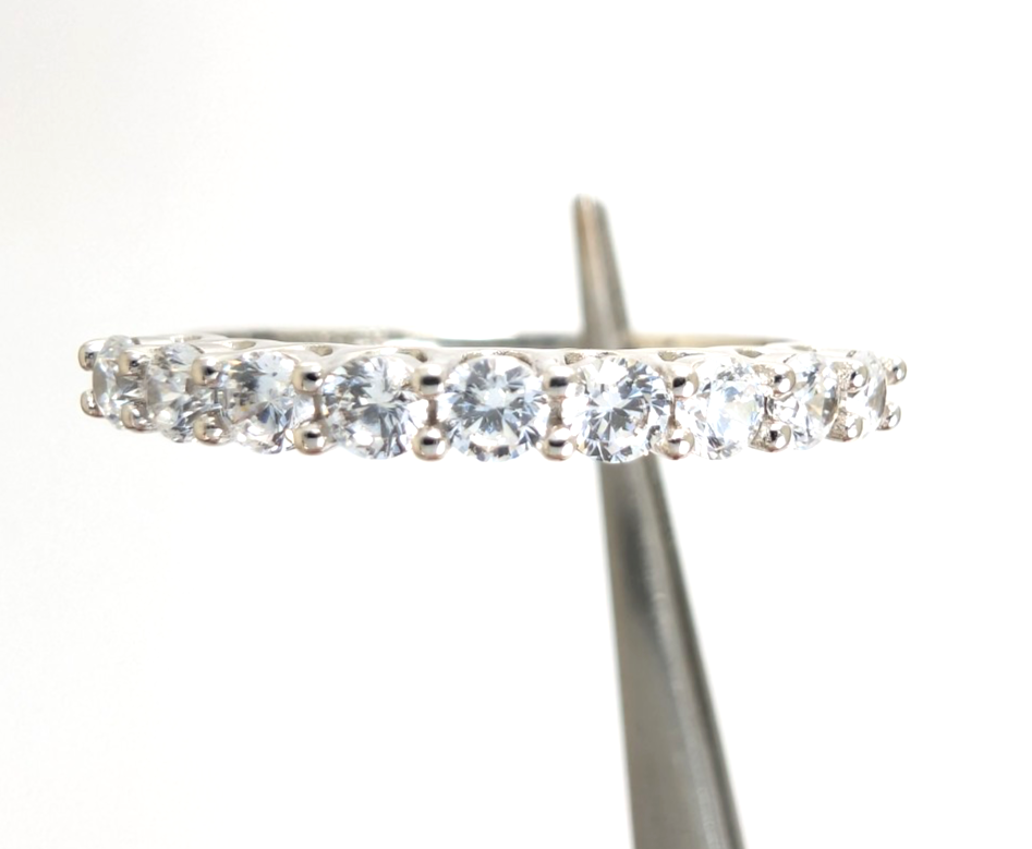 Sterling Silver 925 11.75 Ring Anniversary R808- FOX1736 - Image 8