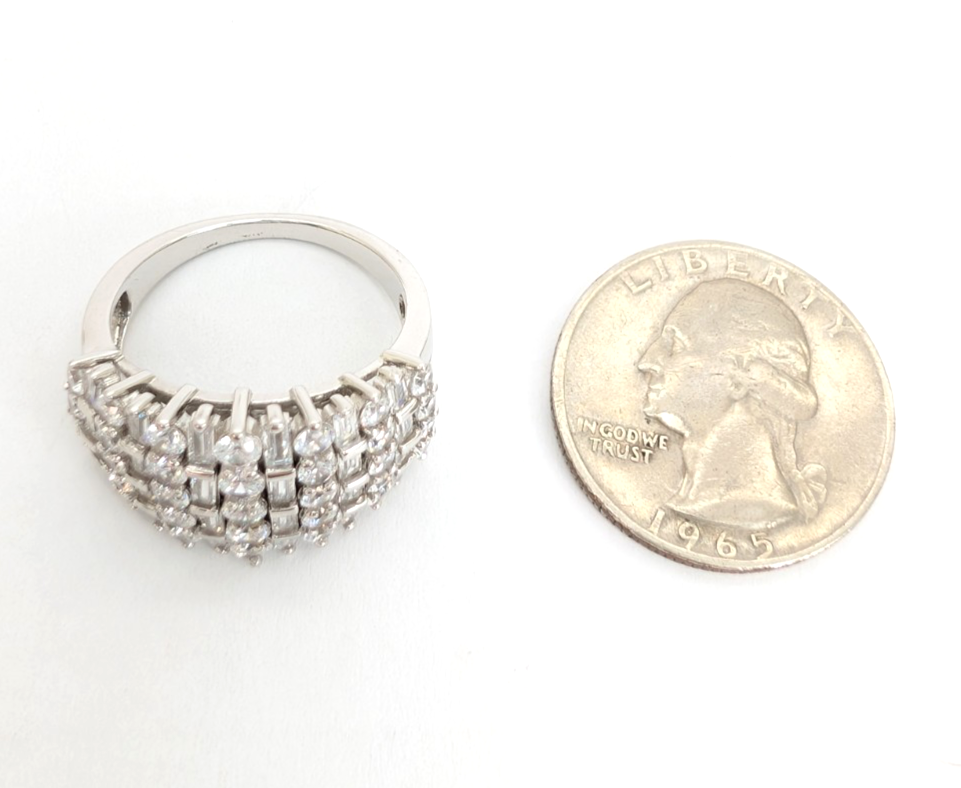 Sterling Silver 925 9 Ring Cluster Band R918- WMF1043 - Image 13