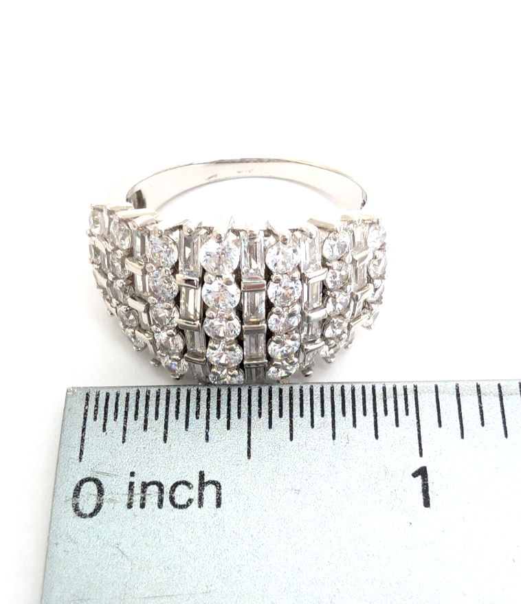 Sterling Silver 925 9 Ring Cluster Band R918- WMF1043 - Image 14
