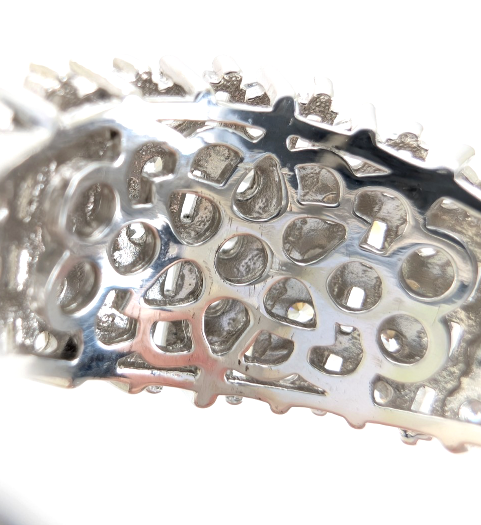 Sterling Silver 925 9 Ring Cluster Band R918- WMF1043 - Image 16