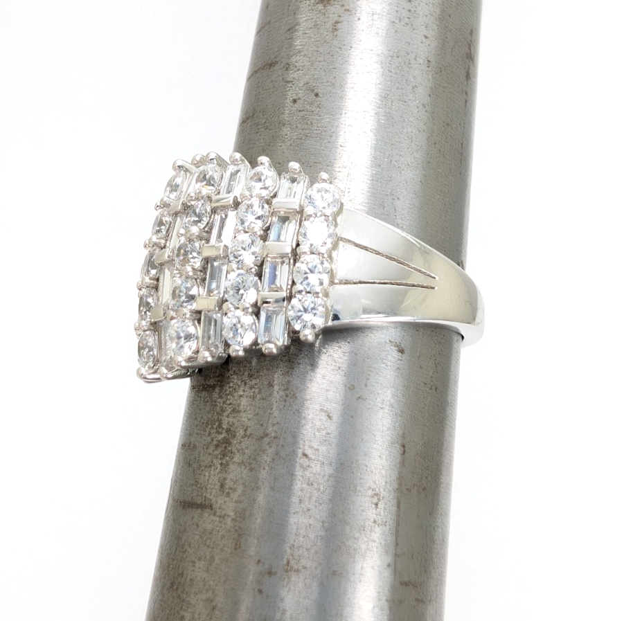 Sterling Silver 925 9 Ring Cluster Band R918- WMF1043 - Image 18