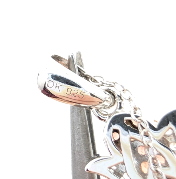 Sterling Silver 925 20" Necklace/ Chains cable/Pave Cross R887- FOX1830 - Image 19