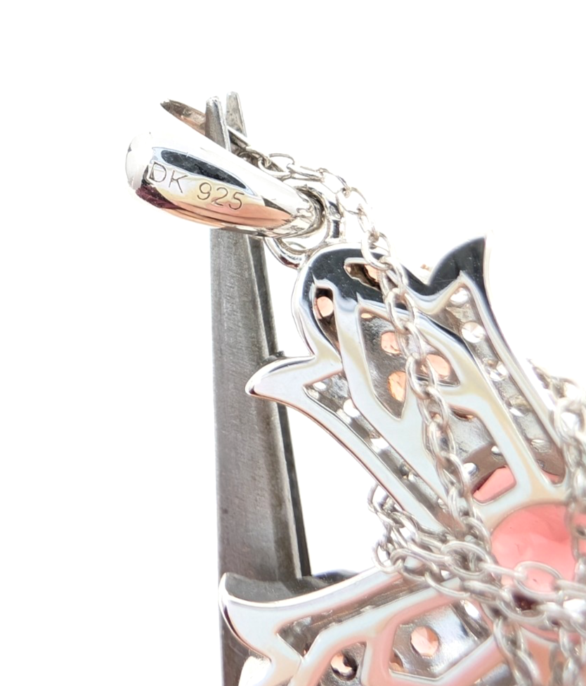 Sterling Silver 925 20" Necklace/ Chains cable/Pave Cross R887- FOX1830 - Image 20