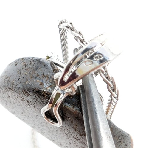 Sterling Silver 925 28" Necklace Wheat chain/ boulder opal R878- FOX1821 - Image 11