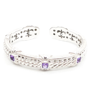 Sterling Silver 925  Bracelet Judith Ripka Bangle R874- FOX1817