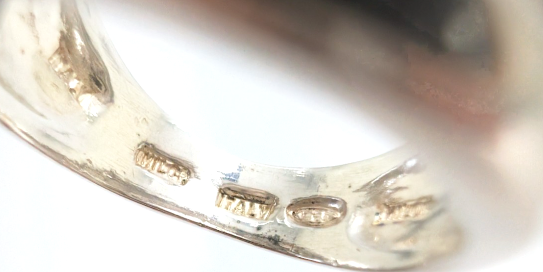 Sterling Silver 925 6.5 Ring 3 Row Wide Band 11768 - Image 14