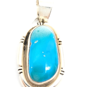 Sterling Silver 925 Pendant/ Charm Turquoise Pendant FOX1819