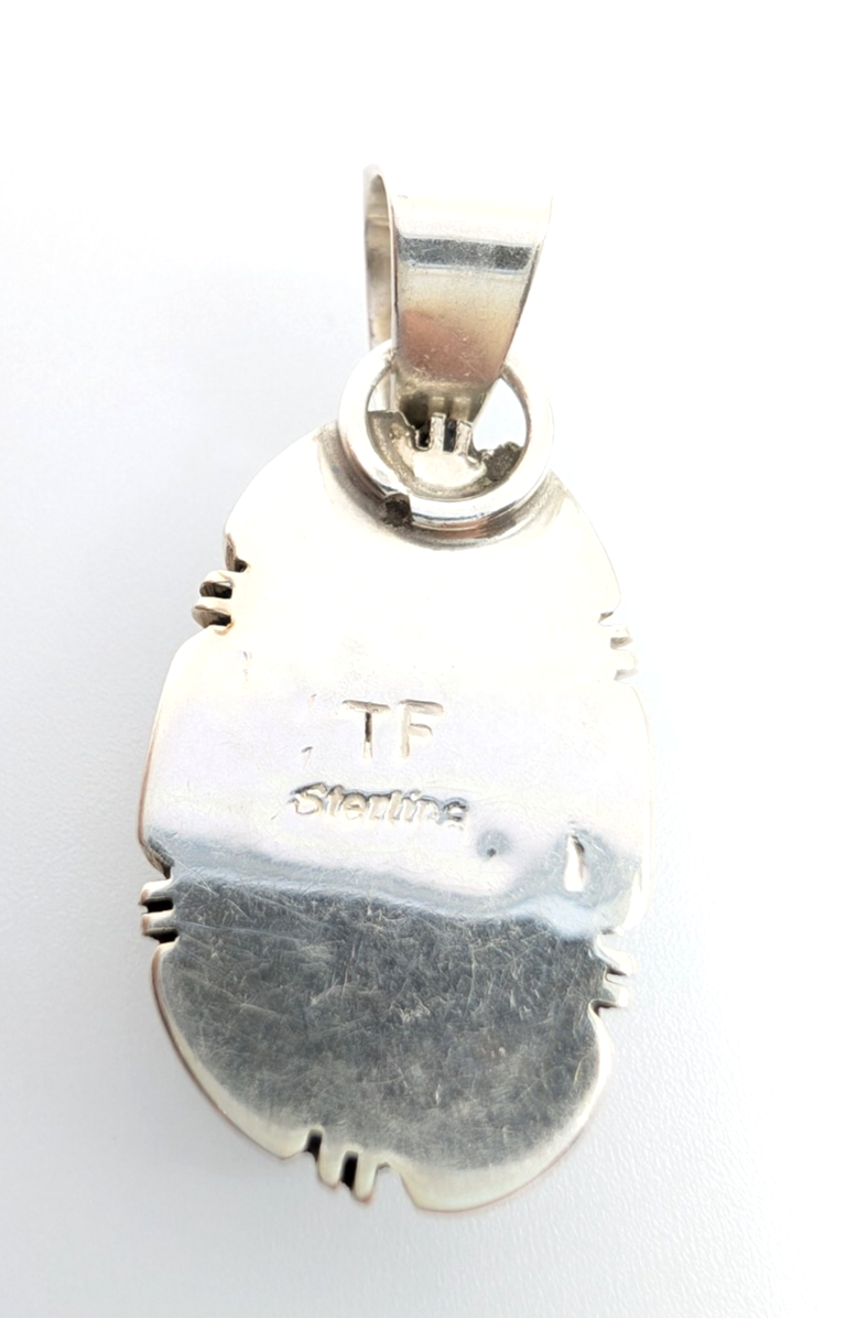 Sterling Silver 925 Pendant/ Charm Turquoise Pendant FOX1819 - Image 6