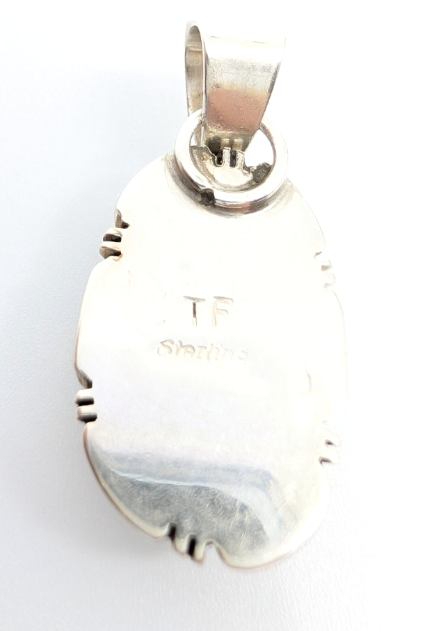 Sterling Silver 925 Pendant/ Charm Turquoise Pendant FOX1819 - Image 7