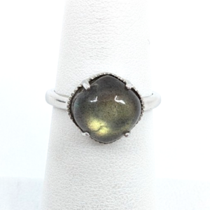 Sterling Silver 925 5 Ring Moonstone Cabochon R872- FOX1815