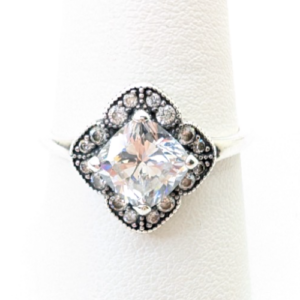 Sterling Silver 925 7 Ring Pandora Crown Band R379- FOX1138