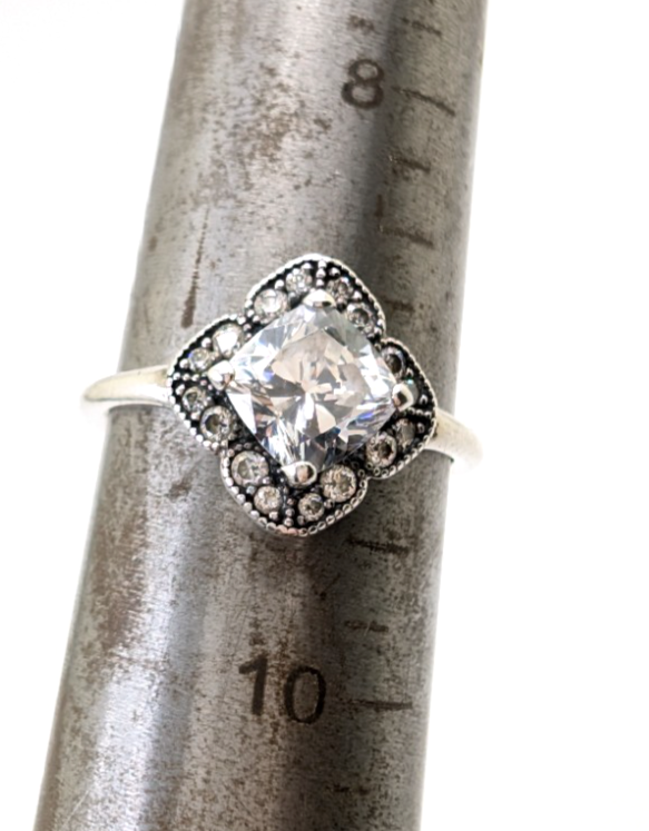 Sterling Silver 925 7 Ring Pandora Crown Band R379- FOX1138 - Image 5