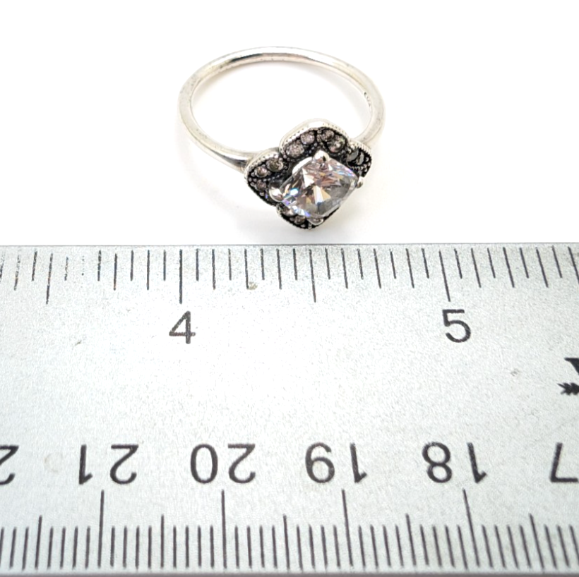 Sterling Silver 925 7 Ring Pandora Crown Band R379- FOX1138 - Image 10