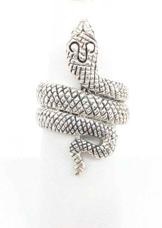 Sterling Silver 925 6.75 Ring Snake 13525