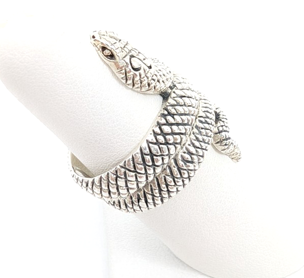 Sterling Silver 925 6.75 Ring Snake 13525 - Image 4
