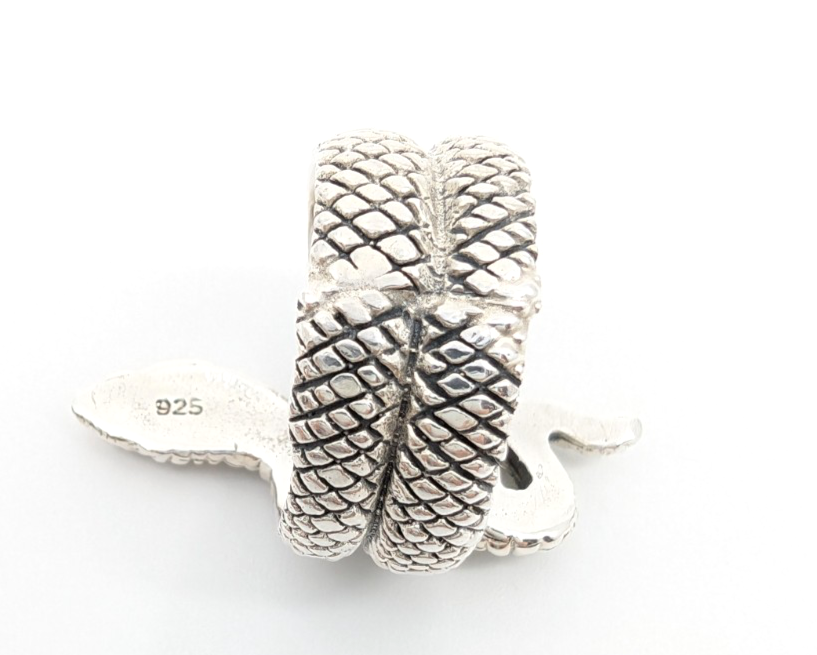 Sterling Silver 925 6.75 Ring Snake 13525 - Image 5