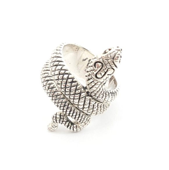 Sterling Silver 925 6.75 Ring Snake 13525 - Image 7