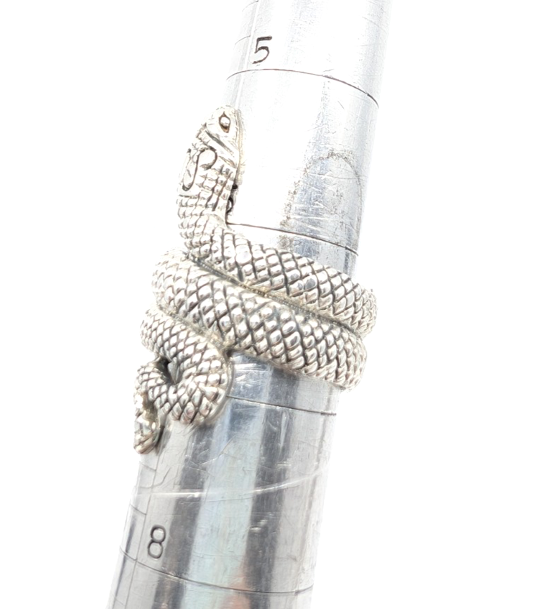 Sterling Silver 925 6.75 Ring Snake 13525 - Image 12