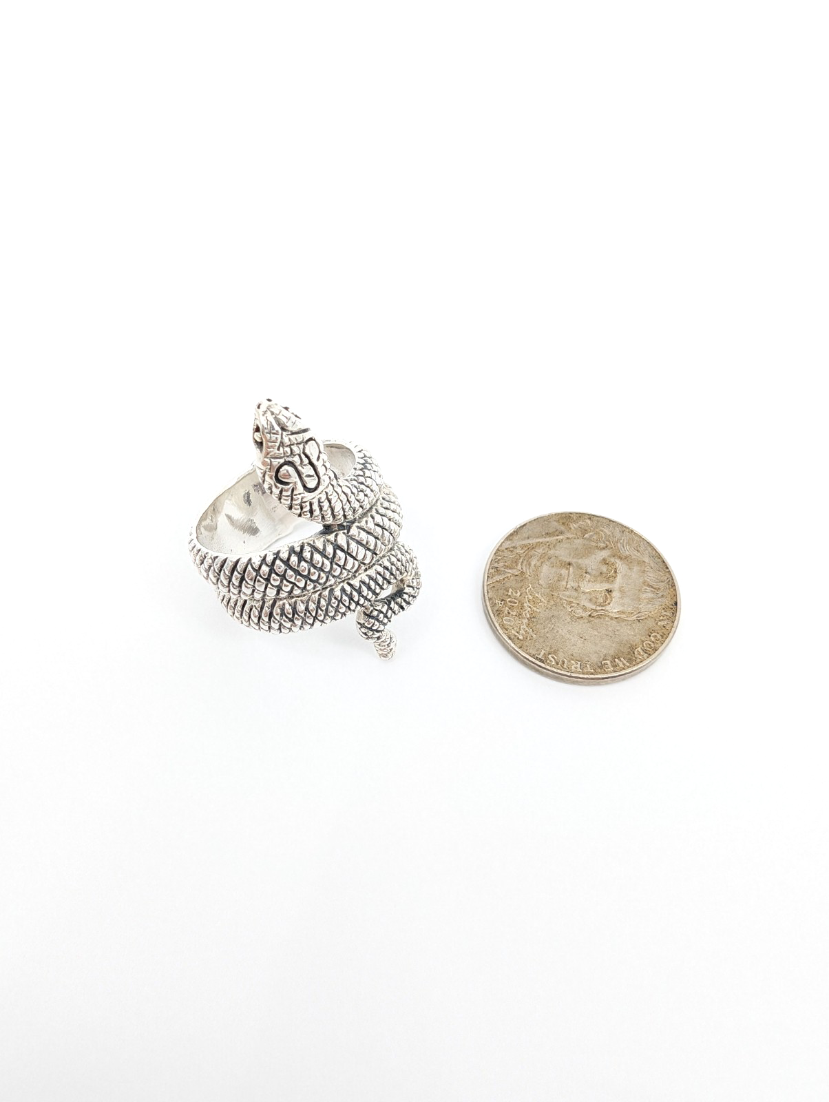 Sterling Silver 925 6.75 Ring Snake 13525 - Image 15