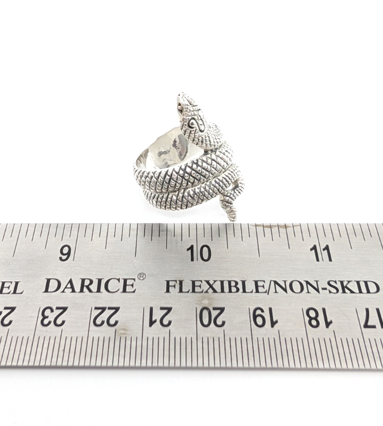 Sterling Silver 925 6.75 Ring Snake 13525 - Image 16