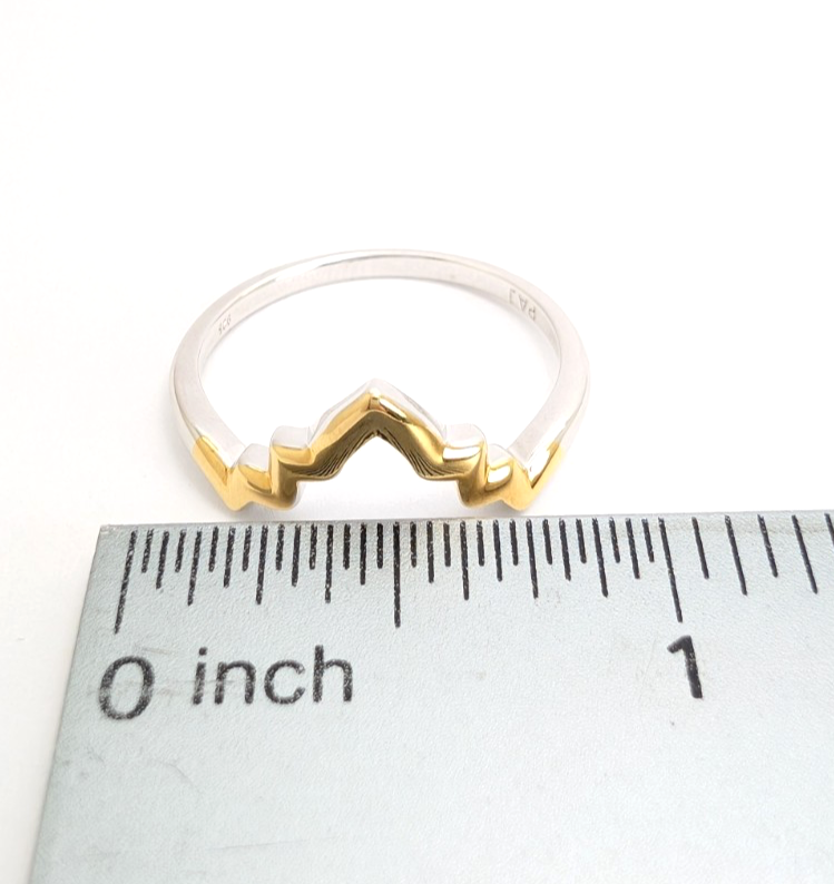 Sterling Silver 925 10.25 Ring TwoTone Enhancer R1025- FOX1965 - Image 7