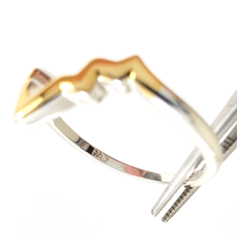 Sterling Silver 925 10.25 Ring TwoTone Enhancer R1025- FOX1965 - Image 13