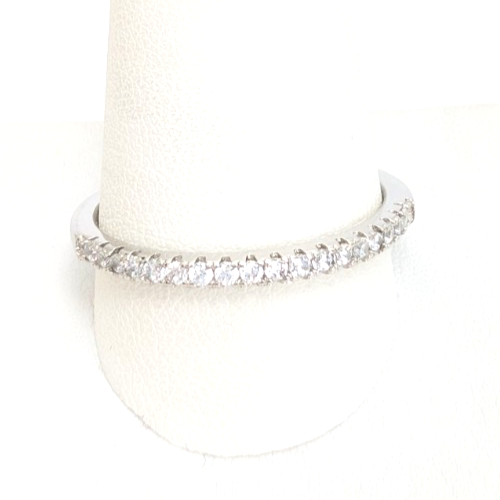 Sterling Silver 925 10 Ring half eternity R933- WMF1058 - Image 3