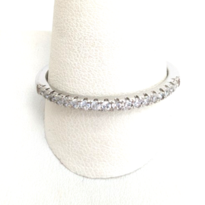 Sterling Silver 925 10 Ring half eternity 13603