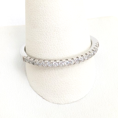 Sterling Silver 925 10 Ring half eternity 13603 - Image 2