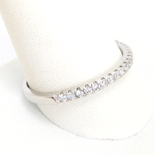 Sterling Silver 925 10 Ring half eternity 13603 - Image 3