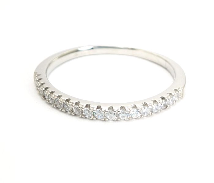 Sterling Silver 925 10 Ring half eternity 13603 - Image 7