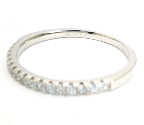 Sterling Silver 925 10 Ring half eternity 13603 - Image 8