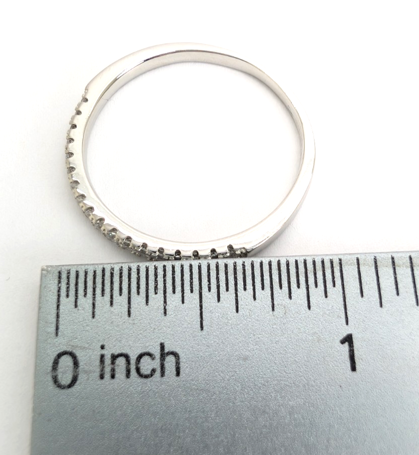 Sterling Silver 925 10 Ring half eternity 13603 - Image 9