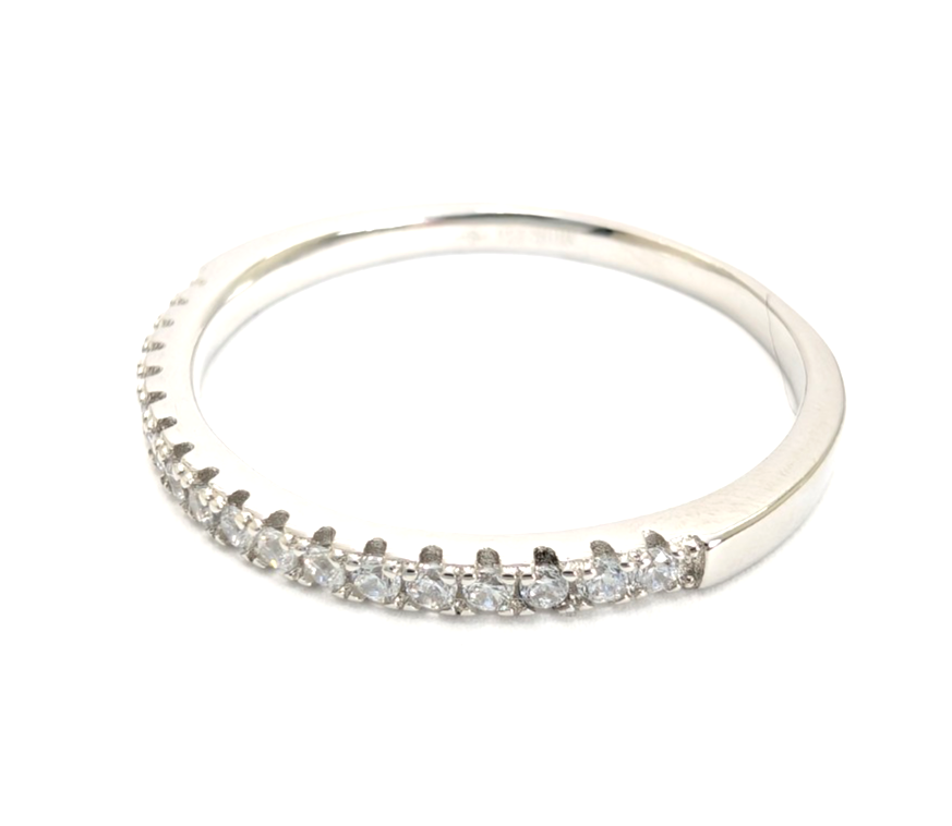Sterling Silver 925 10 Ring half eternity 13603 - Image 10